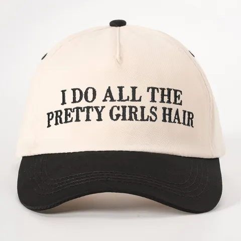 Embroidered Polyester Colorblock Baseball Cap Curved Brim Sun Protection Adjustable Outdoor Fashion Sport Trucker Hat For Men Women