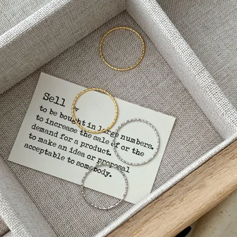 Minimalistischer 925 Sterlingsilber Ultradünner Ring Mit Diamantschliff Für Damen Japanischer Stil Einfacher Gold Silber Facettierter Ring Schmuck Geschenk