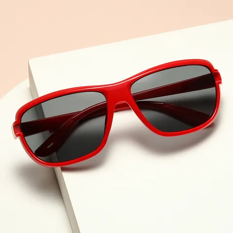 Punk Square Geometric Sports Sunglasses For Men Women UV400 Protection Full Frame Cycling Driving Fashion Sun Glasses Accessory