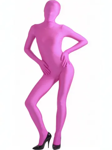 Unisex Full Body Zentai Kostymi Monochromo Stretch Bodysuit Halloween Theatriki Parastasi Stoli Komple Party