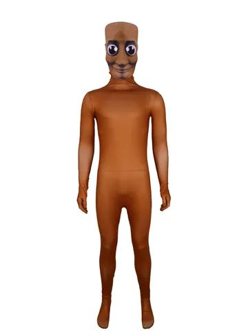 Funny Stickman Cosplay Bodysuit Halloween Party Costume Zentai Performance Outfit Spooky Role Play Suit