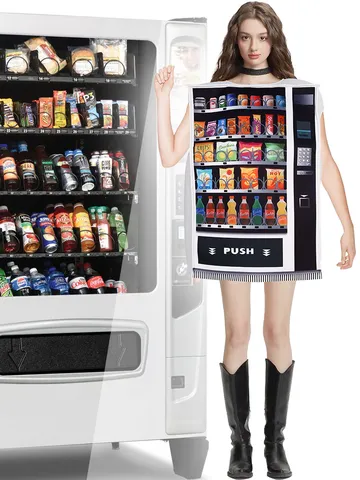 Drôle de Costume d'Éponge Distributeur Automatique Halloween Cosplay Tenue Nouveauté Robe de Fête Unisexe Vêtements de Performance