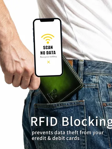 Ανδρικό Κοντό Πορτοφόλι Δέρμα Αγελάδας RFID Μπλοκάρισμα Πολλαπλές Θήκες Καρτών Vintage Επιχειρησιακό Θήκη Καρτών