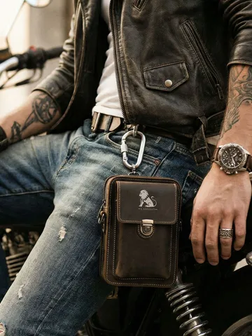 Andriki Vintage Tsanta Mesis apo Gnisio Derma Derma Ageladas Tsanta Tilefonou Casual Tsanta Omou