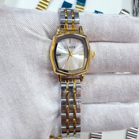 Reloj de Cuarzo con Correa de Acero Inoxidable y Caja de Aleación con Esfera de Tonel Vintage para Mujer Reloj de Pulsera con Esfera Geométrica de Polígono a la Moda Elegante Reloj de Metal para Mujer de Oficina Diaria