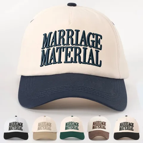 Unisex Polyester Embroidered Letter Baseball Cap Contrast Color Colorblock Curved Brim Sunshade Outdoor Sports Hat Adjustabe Casual Trucker Cap