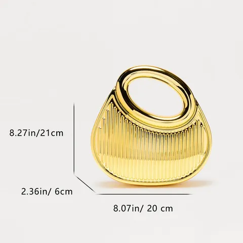 Women's Fashion Acrylic Evening Bag Elegant Quilted Pattern Handbag With Gold Chain Crossbody Clutch Bag For Party