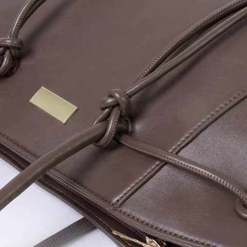 Retro Trapezoid Wing Tote Bag Women Large Capacity PU Leather Handbag Casual Travel Shoulder Underarm Bag