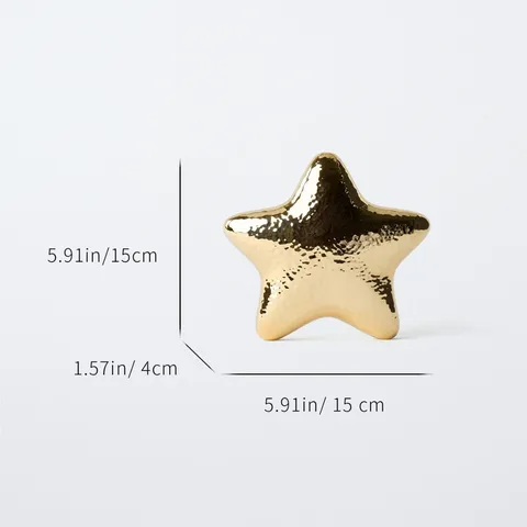Zinc Alloy Metallic Star Evening Bag Luxury Shining Hammered Surface Clutch Bag For Women Banquet Party