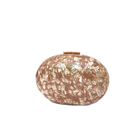 Fashion Acrylic Evening Bag Women Marble Pattern Hard Shell Clutch Purse Elegant Designer Box Handbag Chain Shoulder Bag