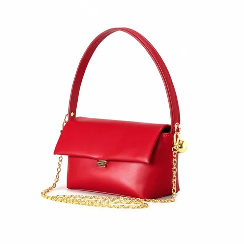 French Retro PU Leather Underarm Bag For Women Versatile Small Square Shoulder Bag Elegant Commuting Handbag