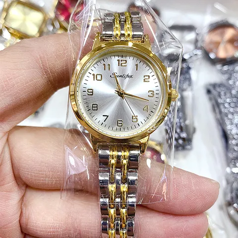 Γυναικείο Ρολόι Quartz Αδιάβροχο Λουράκι από Κράμα Αναλογικό Ρολόι Χειρός Μόδας για Κυρίες Στρογγυλό Καντράν Αριθμητική Κλίμακα
