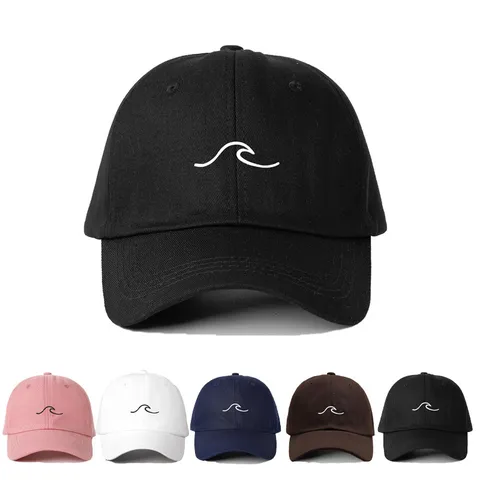 Berretto da Baseball in Poliestere con Stampa a Onde Protezione Solare Traspirante Regolabile Cappello Sportivo Casual per Uomo Donna