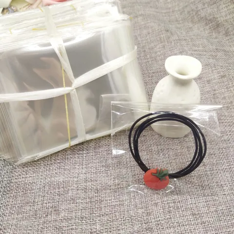 Clear Transparent Plastic Storage Bag With Self Adhesive Seal Clear OPP Packaging Pouches For Jewelry Hair Accessories Storage