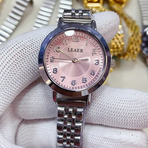 Minimalistisch Roestvrij Staal Quartz Horloge Voor Dames Mode Ronde Wijzerplaat Analog Horloge Student Dagelijks Sieraden Cadeau