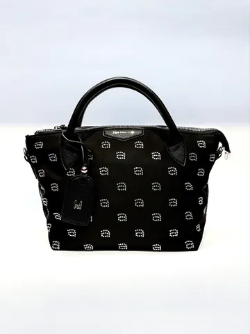 Women Handbag Tote Bag Oxford Fabric Rhinestone Embellished Luxury Fashion Top Handle Shoulder Bag Satchel
