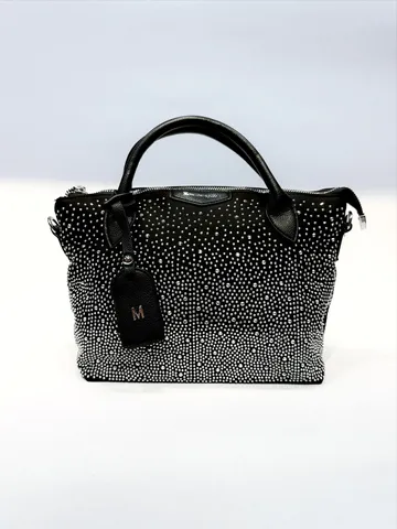 Women Handbag Tote Bag Oxford Fabric Rhinestone Embellished Luxury Fashion Top Handle Shoulder Bag Satchel