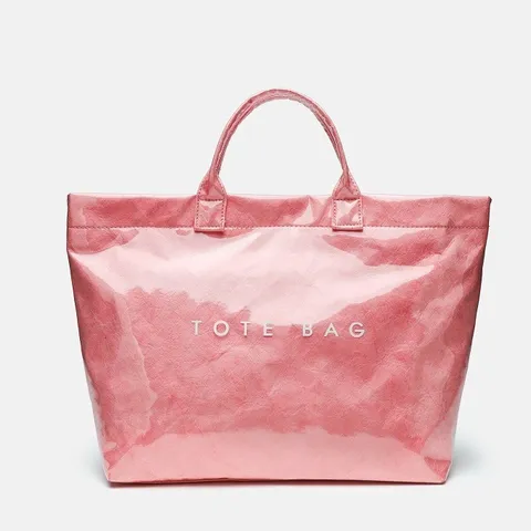 Large Capacity Dupont Paper Tote Bag Waterproof Transparent Handbag Fashion Commuter Tote Bag Casual Handbag