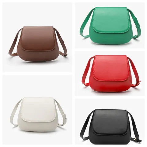Women PU Leather Crossbody Saddle Bag Vintage Small Flap Shoulder Bag Casual Chic Daily Handbag Purse For Women