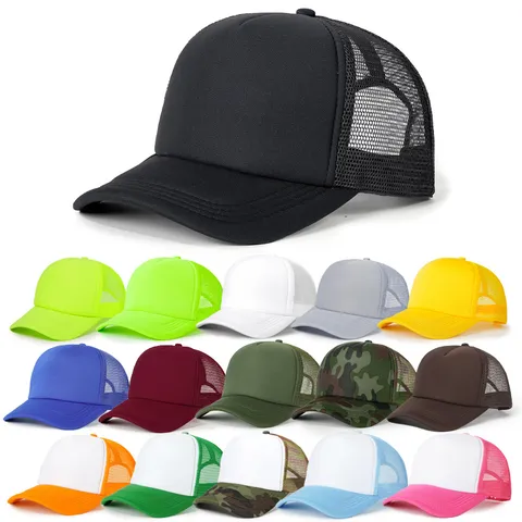 Unisex Ρυθμιζόμενο Απλό Καπέλο Baseball Trucker Hat Υπαίθρια Aθλήματα Προστασία από τον Ήλιο Casual Snapback
