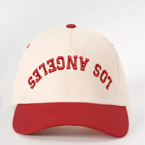 Unisex Casual Colorblock Embroidered Polyester Baseball Cap Adjustable Outdoor Sun Protection Sports Hat
