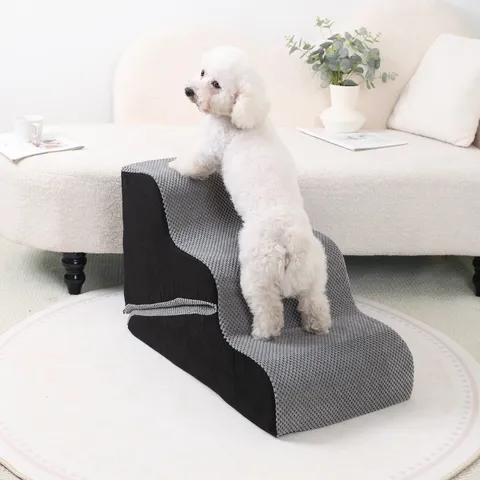Haustiertreppe Für Kleine Hunde Katzen Anti-Rutsch Schwamm Haustierstufen Rampe Indoor Bett Sofa Kletterleiter Haustierbedarf
