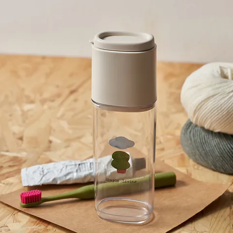 Portátil Viaje Soporte para Cepillo de Dientes Taza de Lavado Set Plástico Caja de Almacenamiento Multifuncional para Baño Viaje Uso Diario