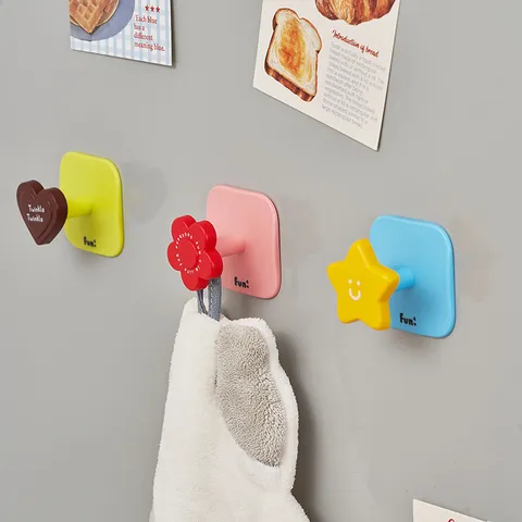 Gancio da Parete in Plastica Senza Punzonatura Stile Dopamina Gancio per Binario a Matita