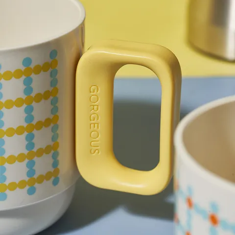 Plastic Mouthwash Cup Cute Cartoon Toothbrush Cup Couple Home Bathroom Drinking Tumbler With Handle