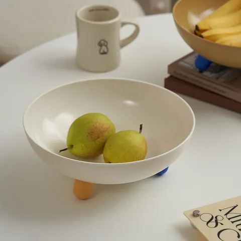 Piatto di Frutta in Plastica Minimalista Ciotola di Conservazione Moderna