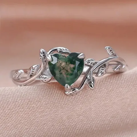 Anillo de Corazón de Cobre Con Strass Dulce Diseño de Nicho Rama Entrelazada Anillos de Banda Regalo de Día de San Valentín para Mujeres Joyería Elegante