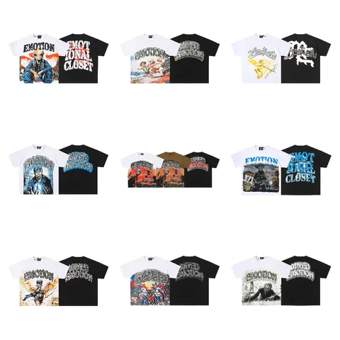 Hombres Casual Algodón Puro Manga Corta Camiseta Letra Geométrica Strass Estampado Holgado Verano Streetwear Top