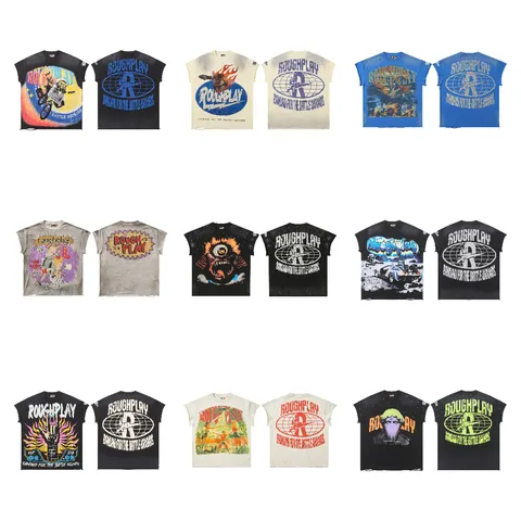 Camiseta de Manga Corta con Estampado Gráfico Vintage de Streetwear para Hombres Casual Corte Holgado Letras de Strass Top Oversized