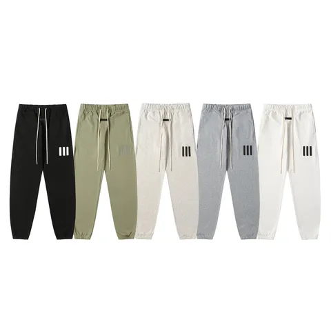 Pantalon de Jogging de Sport Thermocollé High Street Hommes Femmes Joggers Décontractés à Cordon Coton Streetwear Coupe Décontractée