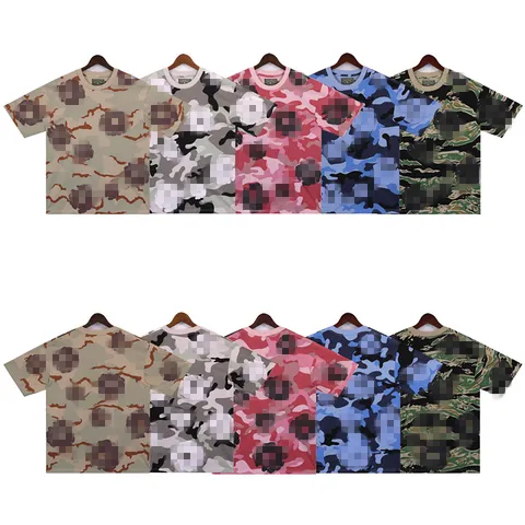 Unisex Camouflage Floral Puff Printed T-Shirt Or Casual Shorts Streetwear Cotton Summer Short Sleeve Top Relaxed Fit Bottom