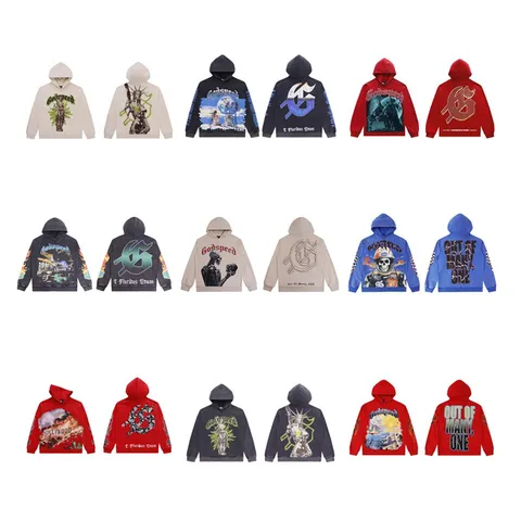 Men Women Unisex Acid Wash Hoodie High Street Streetwear Retro Skull Letter Graphic Printed Loose Hooded Sweatshirt Top