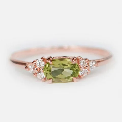 Elegante Koperen Zirconia Ovale Geometrische Ring Voor Dames Betaalbare Luxe Koreaanse Stijl Verloving Bruiloft Bandring Sieraden Cadeau