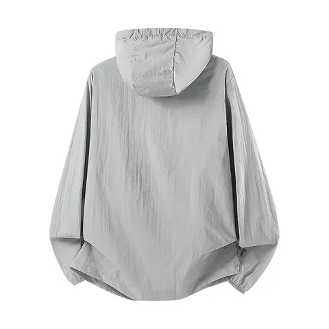 Heren Zomer Lichtgewicht Outdoor Zonbescherming Jas Met Capuchon Ademend Sneldrogend Casual Sport Windjack Jas