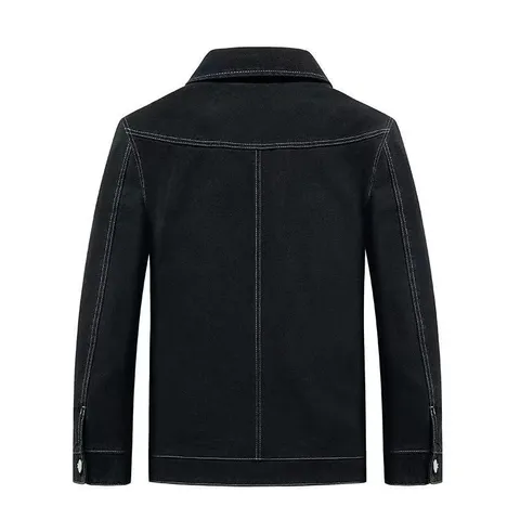 Herren Casual Fleece Gefütterte Jeansjacke Dick Warm Baumwollmischung Lockere Passform Trucker Jacke Plus Size Mantel Für Winter