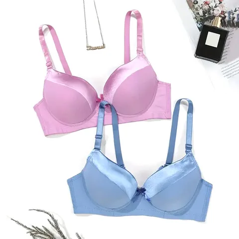 Women's Comfortable Seamless Smooth Surface Push Up Plus Size Bra Nylon Spandex Lifting Adjustable Underwear Plus Size Bralette