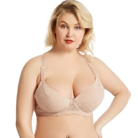 Sexy Übergröße Push Up BH Für Damen Vollschalenstütze Unterwäsche Spitzenbesatz Polyamid Elasthan Mit Bügel Verstellbare Riemen