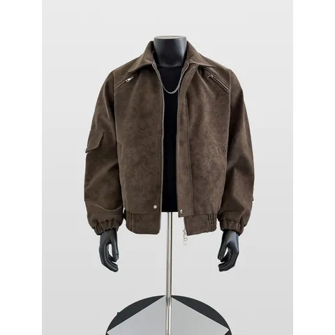 Herren Winter Verdickt Lockere Stehkragen PU Lederjacke Amerikanisch Retro Motorrad Lässig Winddichte Oberbekleidung