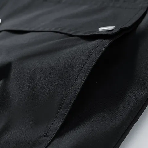 Veste Décontractée Ample Printemps Automne pour Hommes Style Coréen Grande Taille Manteau Workwear Couleur Unie Col Montant