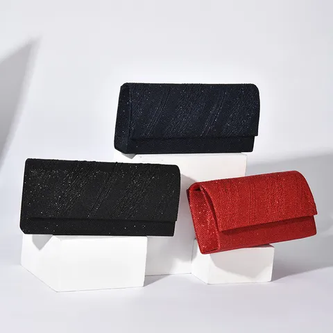 Women Fashion Glitter PU Leather Crossbody Bag Elegant Evening Handbag Ladies Metallic Sparkly Shoulder Messenger Bag