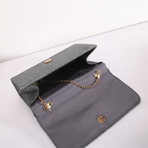 Women Pleated Evening Bag Vintage Solid Color Polyester Handbag Elegant Party Clutch Purse Daily Shoulder Bag