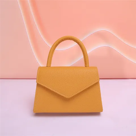 Women Fashion PU Leather Evening Bag Mini Top Handle Handbag Elegant Envelope Clutch Purse With Chain Shoulder Strap
