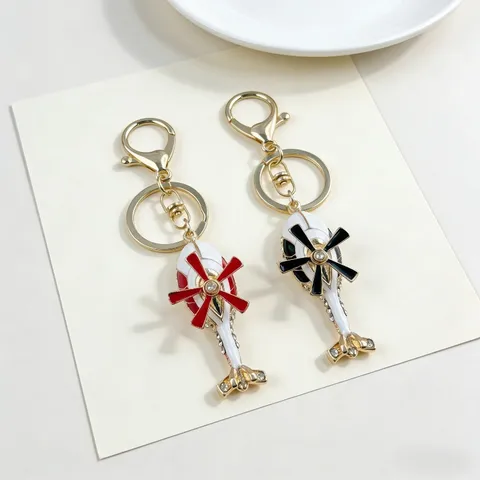 Kreativer Metall Hubschrauber Schlüsselanhänger Süßer Flugzeug Taschenanhänger Strass Emaille Autoschlüsselring Souvenir Geschenk Schmuck