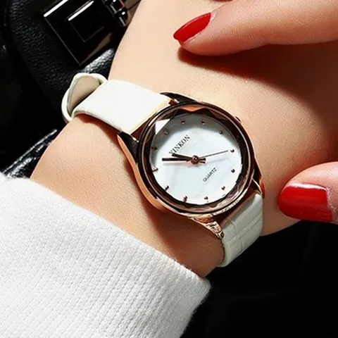 Dames Quarzuhr Modisch Lässig Kleine Wijzerplaat Leren Band Waterdicht Horloge Elegante Dames Analog Klok
