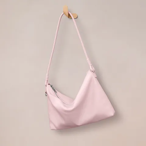 Top Layer Cowhide Leather Women Shoulder Bag Niche Design Commuter Handbag Simple Soft Leather Pillow Bag Daily Purse