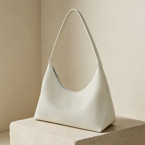 Women Genuine Leather Hobo Bag Solid Color Casual Underarm Shoulder Bag Vintage Tote Purse Daily Commuting Handbag